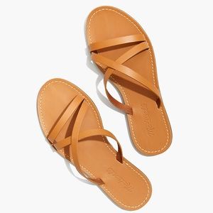 Madewell The Boardwalk Skinny-Strap Slide Sandal